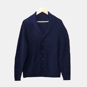 Perry Ellis Navy Blue Shawl Collar Cardigan – Size M